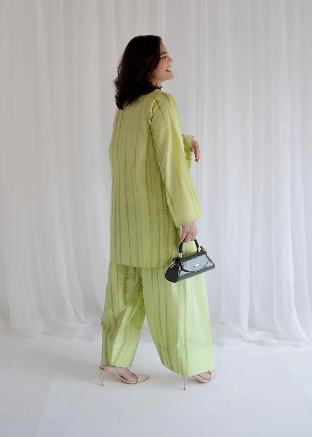 Lime Serenity Superior Cotton Blend Co-Ord Set