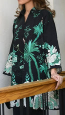 Midnight Jungle Linen Blend Co-Ord Set