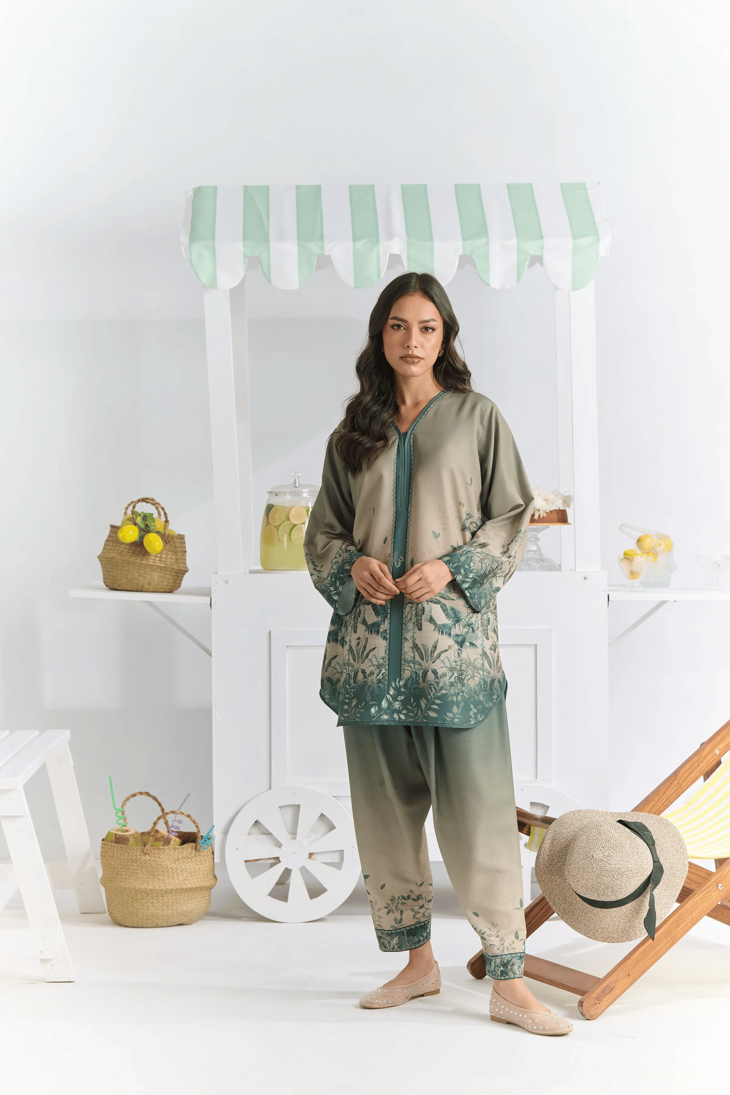 Olive Meadow Co-Ord Set