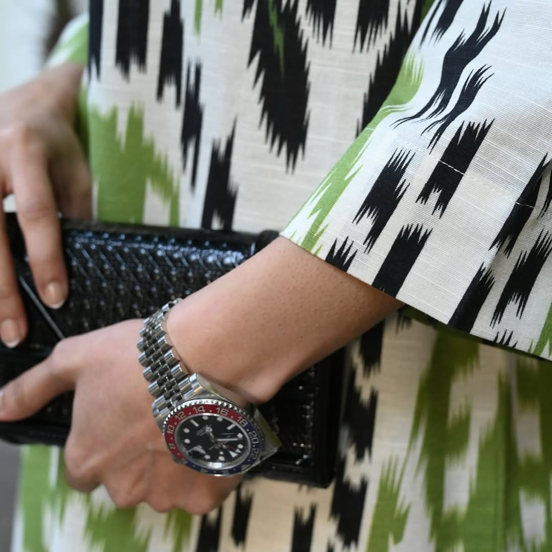 Verdant Ikat Linen Blend Co-Ord Set