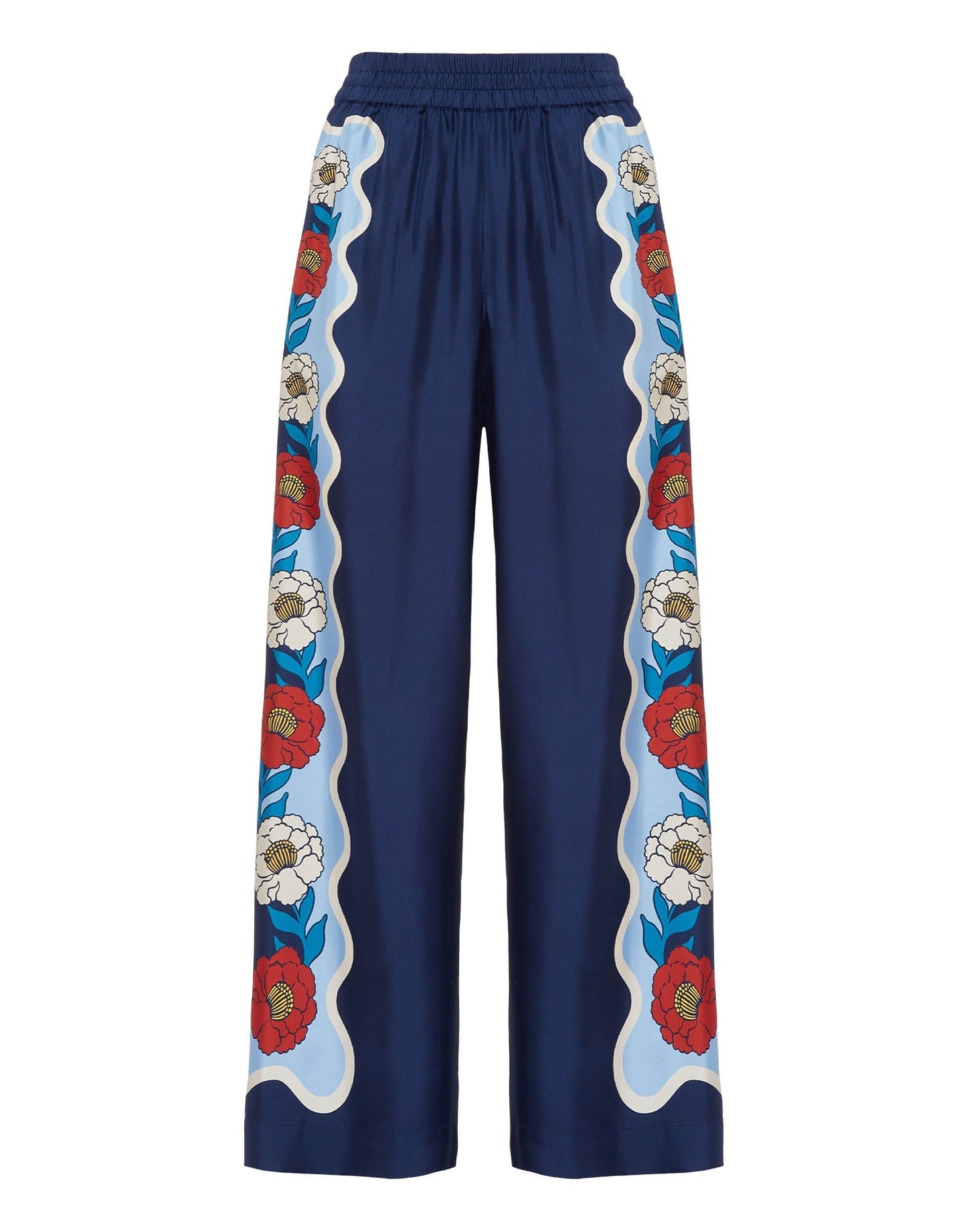 Regal Bloom Roman Silk Blend Kaftan Co-Ord Set