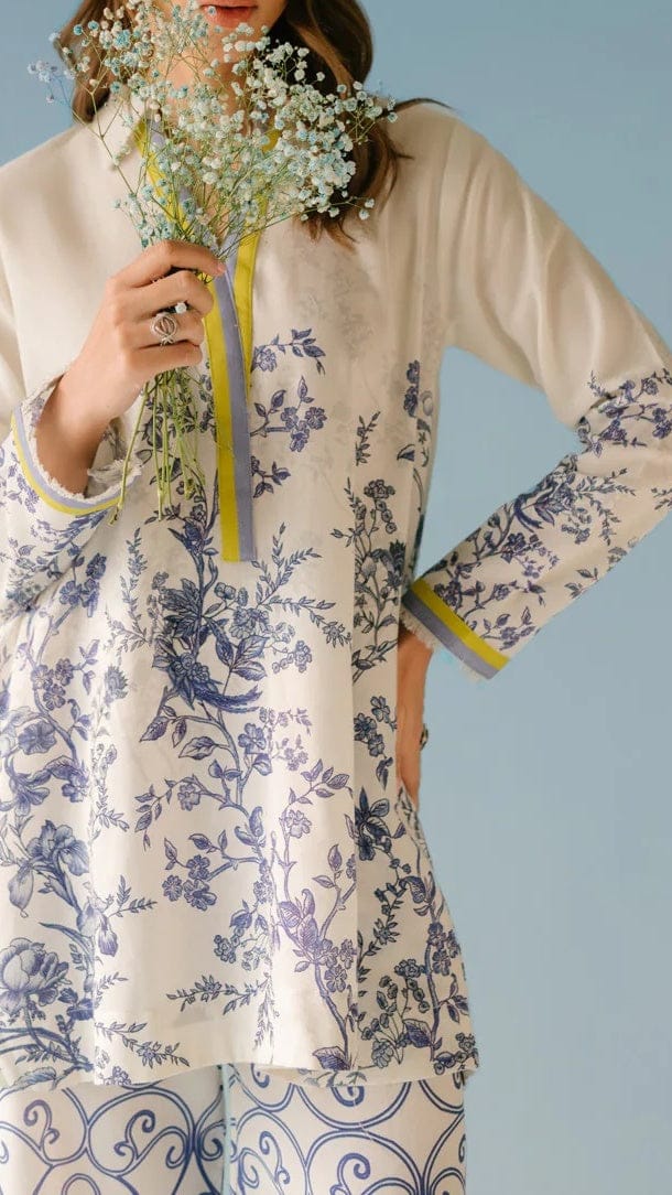 Azure Grace Blended Cotton Rayon Co-Ord Set