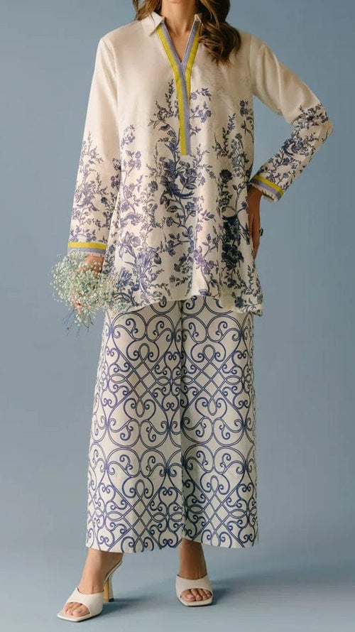 Azure Grace Blended Cotton Rayon Co-Ord Set