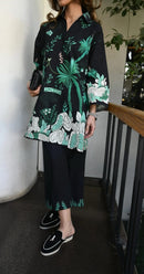 Midnight Jungle Linen Blend Co-Ord Set