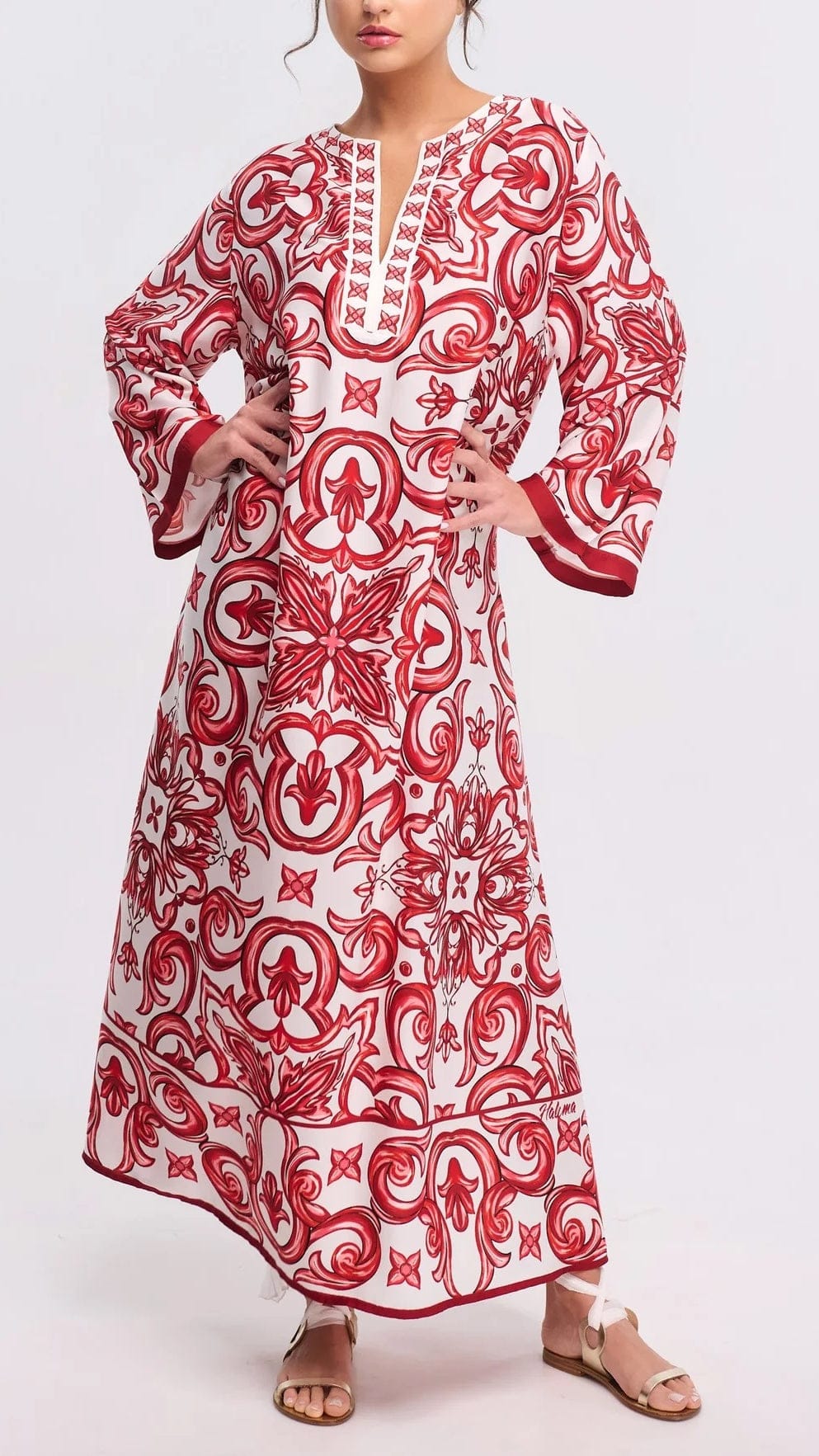 Mediterranean Silk Kaftan