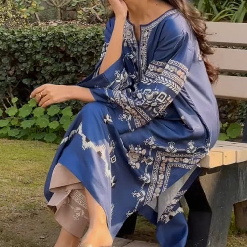 Azraq Grace Kaftan Set