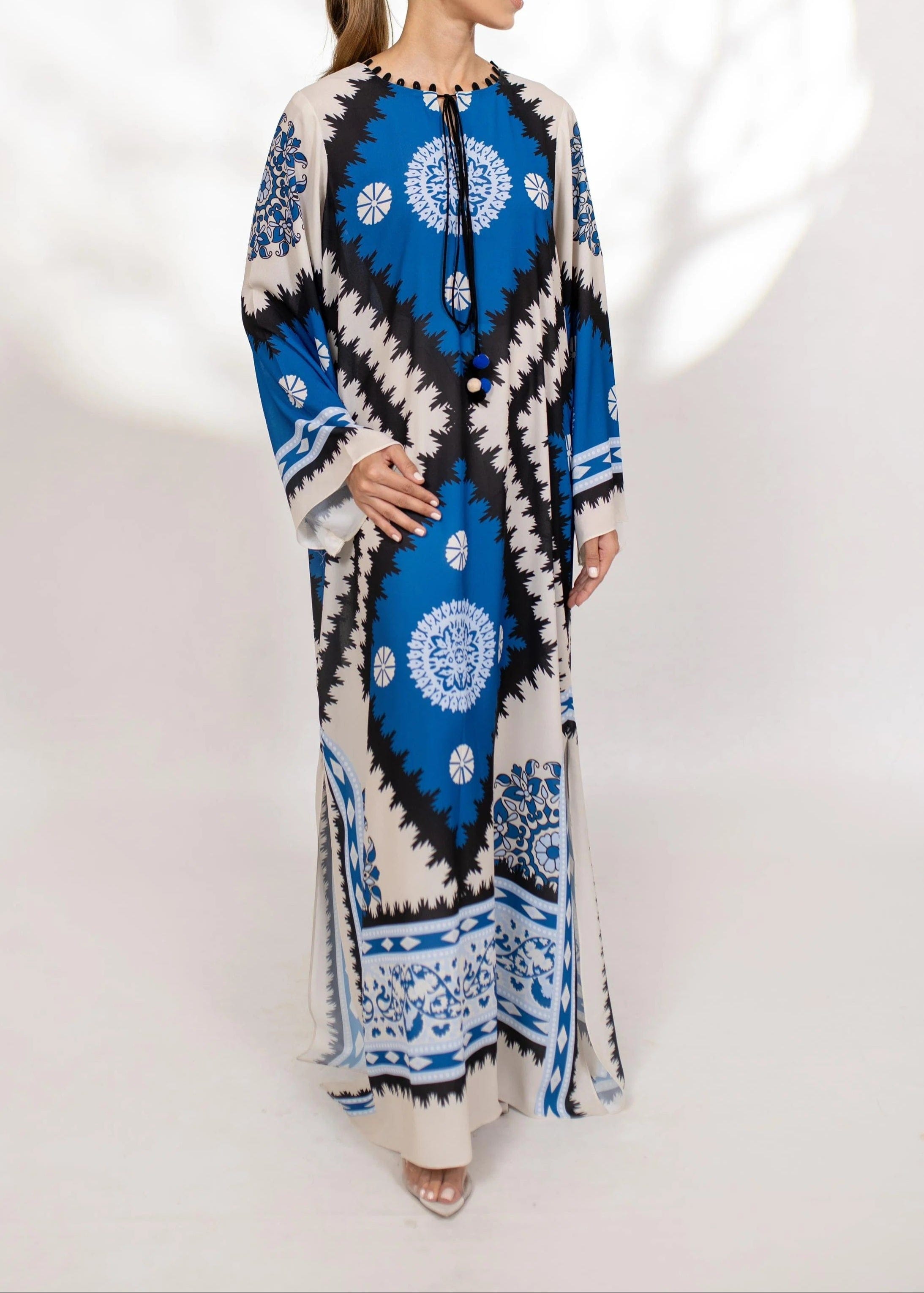 Azure Elegance Kaftan