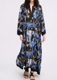 Midnight Luxe Silk Kaftan