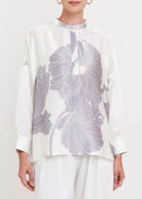 Ivory Grace Roman Silk Blend Top