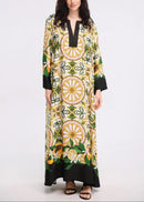 Majestic Mosaic Silk Kaftan