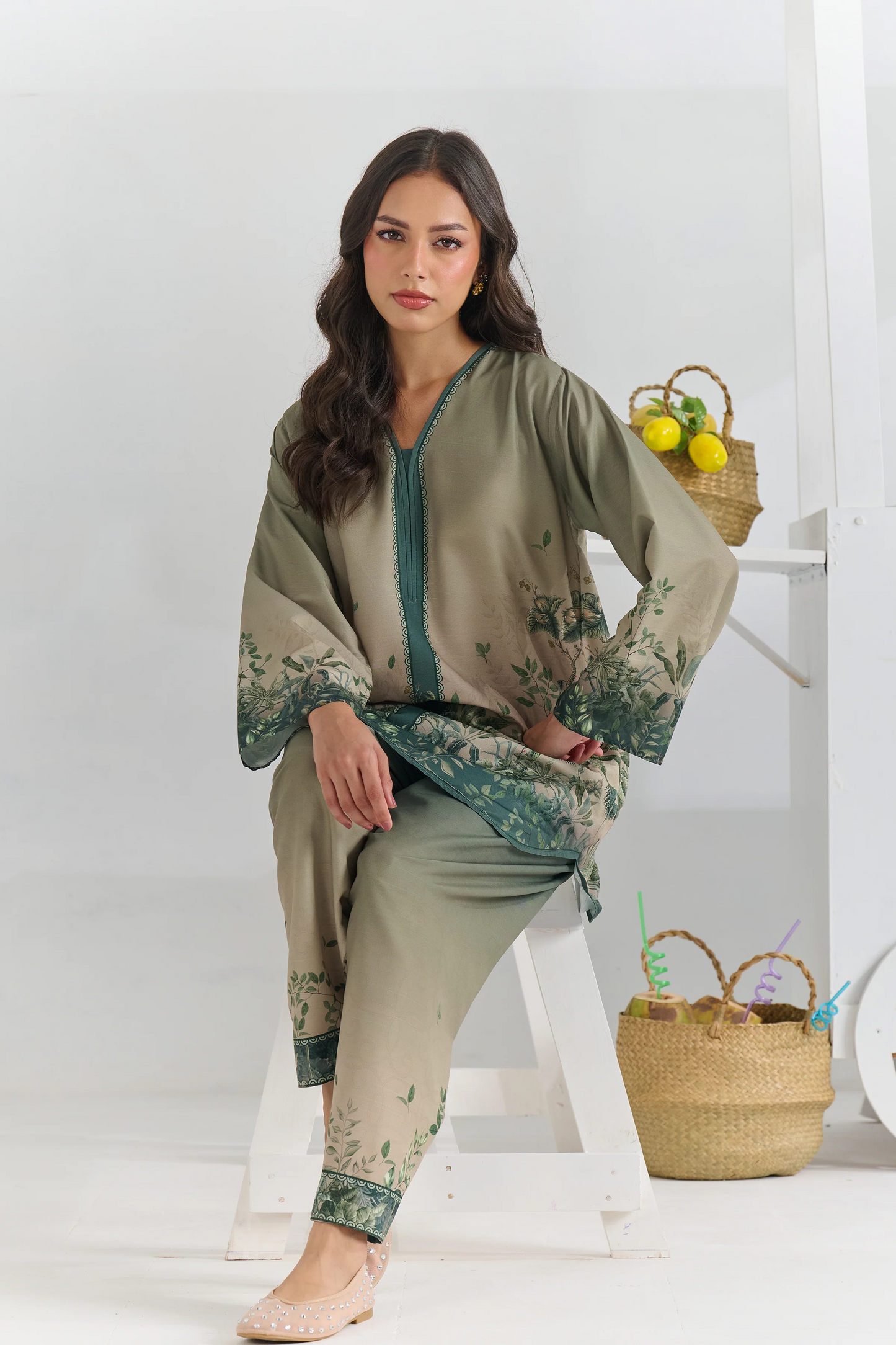 Olive Meadow Co-Ord Set