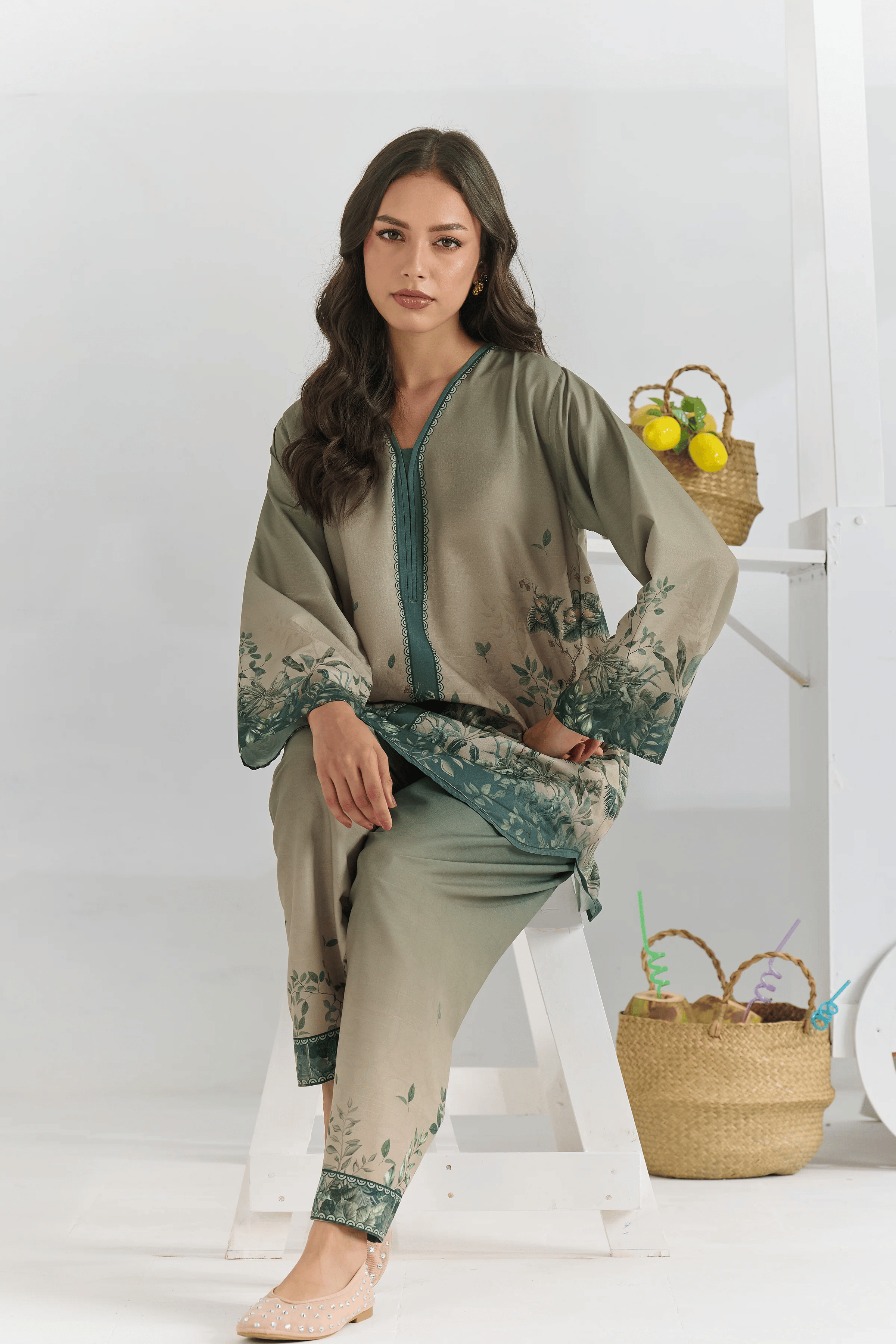 Olive Meadow Co-Ord Set