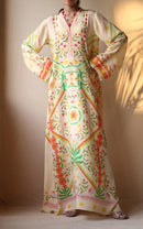 Blooming Grace – Soft Crepe Resham Tassel Dress