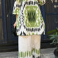Verdant Ikat Linen Blend Co-Ord Set