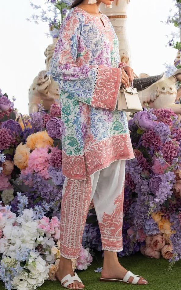 Pastel Garden Elegance – Soft Crepe Co-ord Set