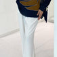Classic Ivory Heavy Fluid Crepe Wide-Leg Pants
