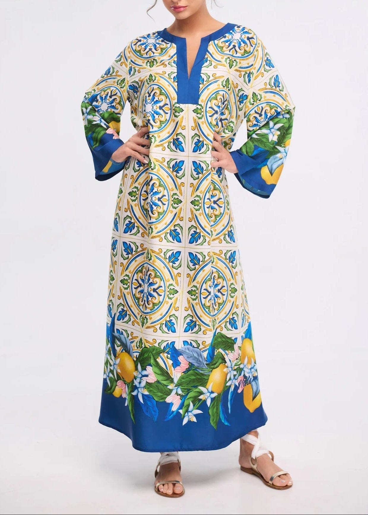 Luna Silk Blend Kaftan