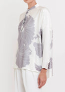 Ivory Grace Roman Silk Blend Top