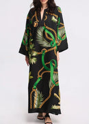 Regal Charm Silk Kaftan