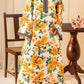 Golden Bloom Kaftan