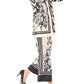 Monochrome Elegance Superior Crepe Co-Ord Set