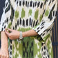Verdant Ikat Linen Blend Co-Ord Set