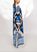 Azure Elegance Kaftan