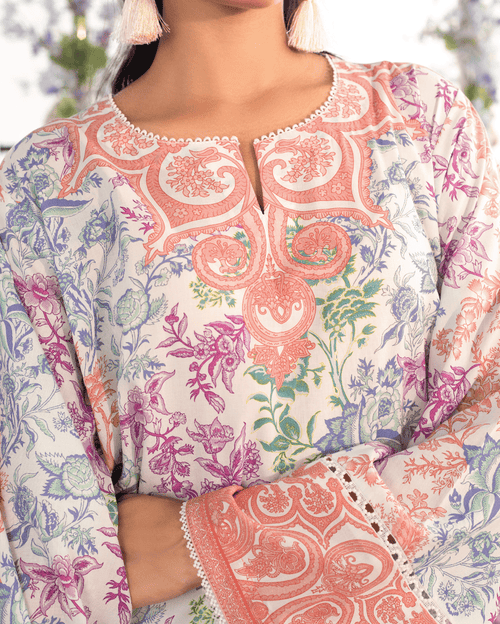 Pastel Garden Elegance – Soft Crepe Co-ord Set