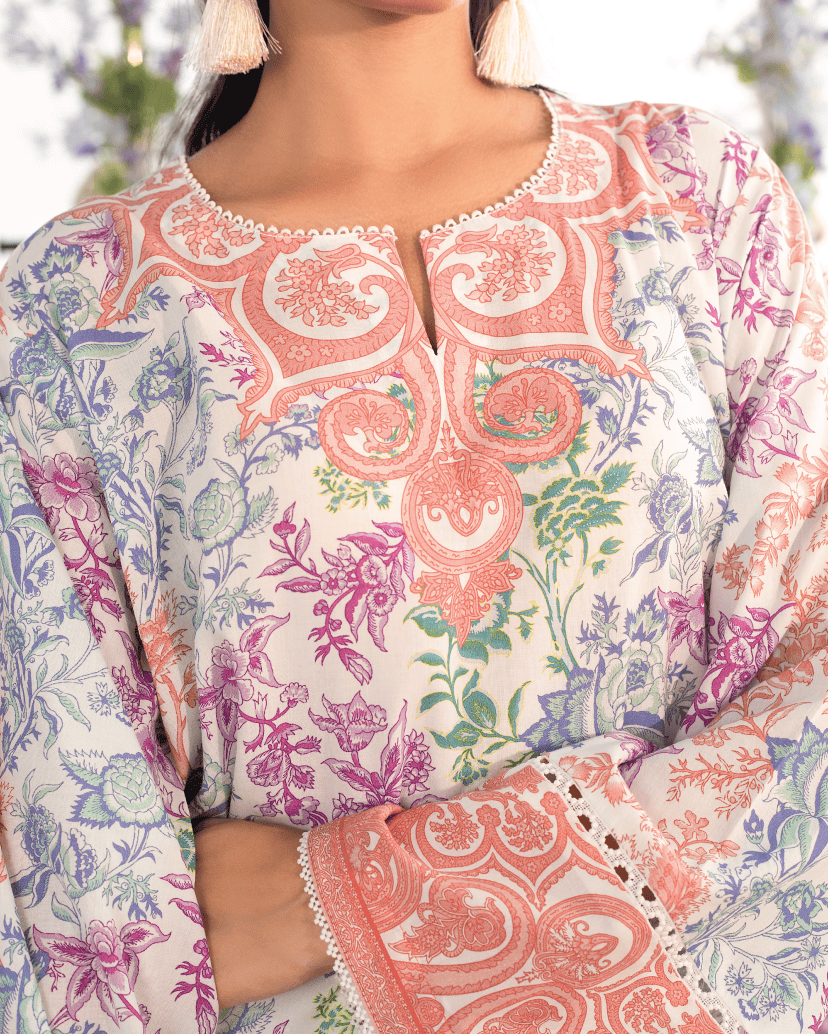 Pastel Garden Elegance – Soft Crepe Co-ord Set