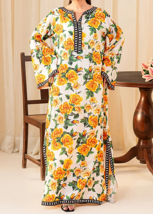 Golden Bloom Kaftan