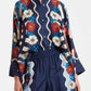 Regal Bloom Roman Silk Blend Kaftan Co-Ord Set