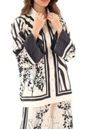 Monochrome Elegance Superior Crepe Co-Ord Set