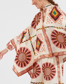 Terra Mosaic Roman Silk Blend Co-Ord Set