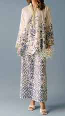 Azure Grace Blended Cotton Rayon Co-Ord Set