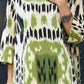 Verdant Ikat Linen Blend Co-Ord Set