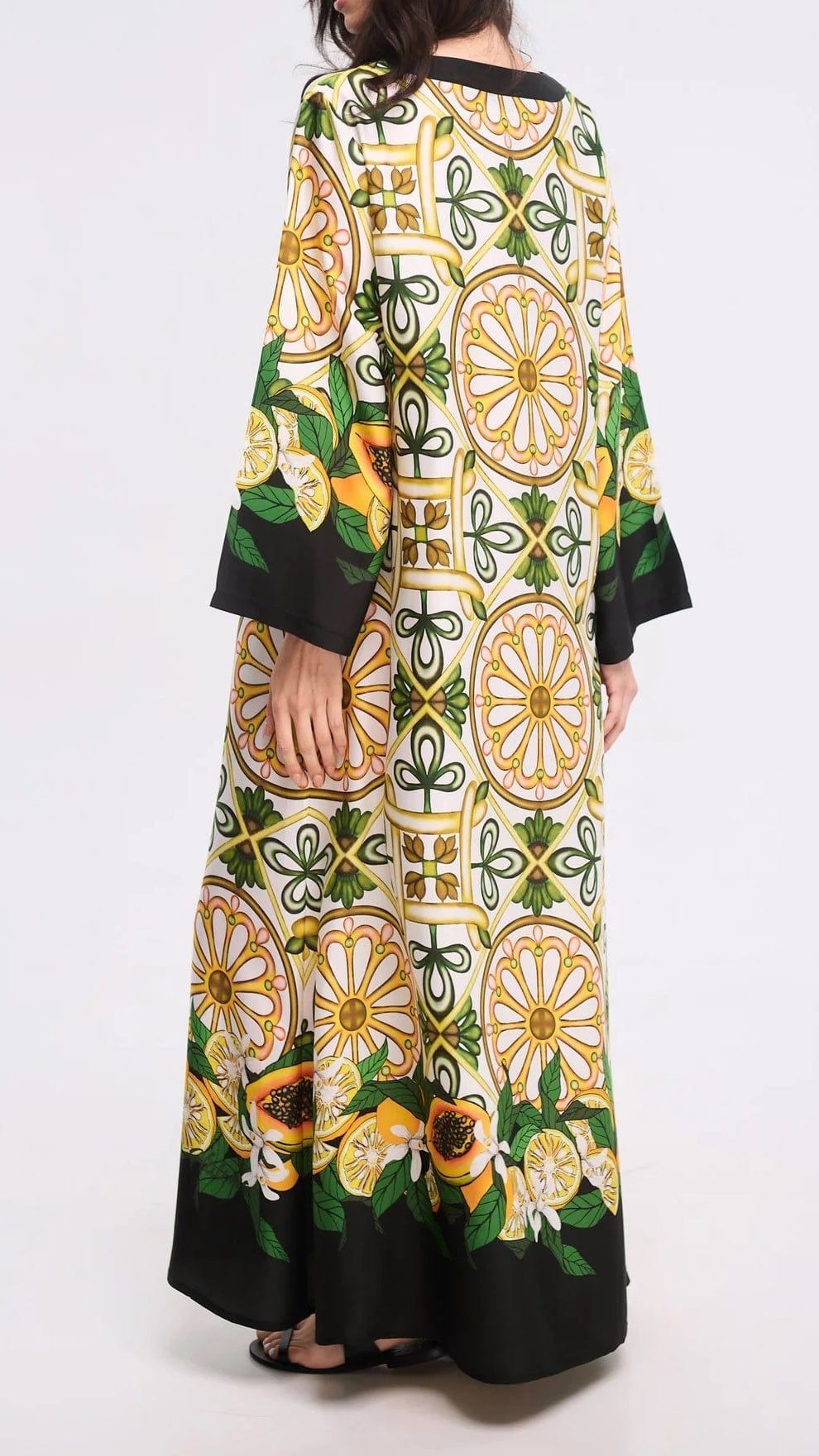 Majestic Mosaic Silk Kaftan