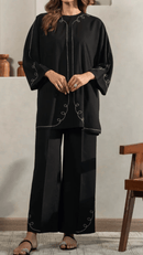 Noir Elegance Italian Cotton  Co-ord Set