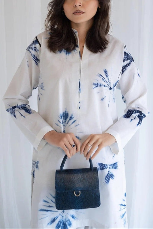 Ethereal Indigo Superior Cotton Blend Co-Ord Set