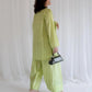 Lime Serenity Superior Cotton Blend Co-Ord Set