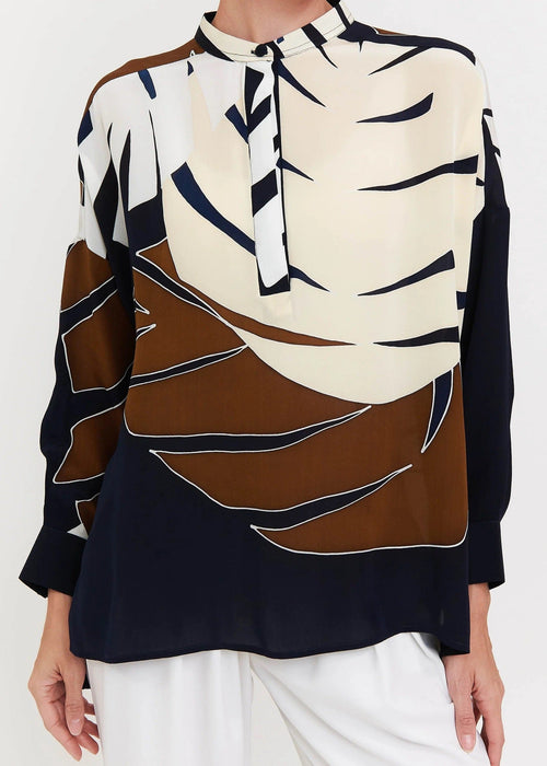 Modern Earth Roman Silk Blend Top