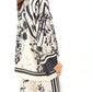 Monochrome Elegance Superior Crepe Co-Ord Set