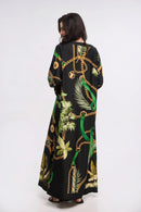 Regal Charm Silk Kaftan