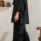Noir Elegance Italian Cotton  Co-ord Set