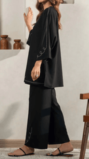 Noir Elegance Italian Cotton  Co-ord Set