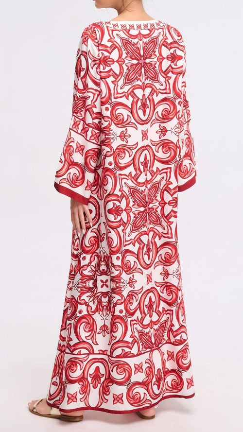 Mediterranean Silk Kaftan