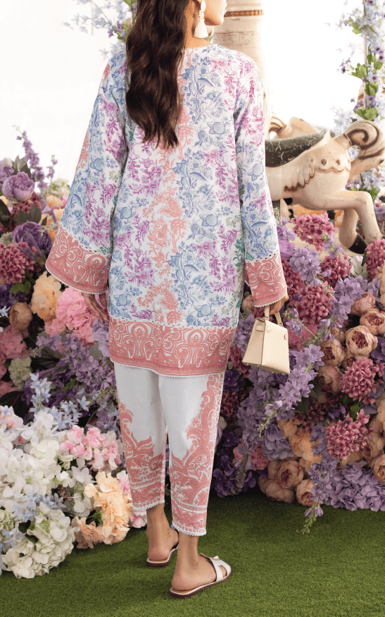 Pastel Garden Elegance – Soft Crepe Co-ord Set