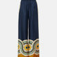 Mediterranean Mosaic Roman Silk Blend Kaftan Co-Ord Set