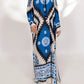 Azure Elegance Kaftan