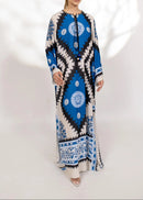 Azure Elegance Kaftan