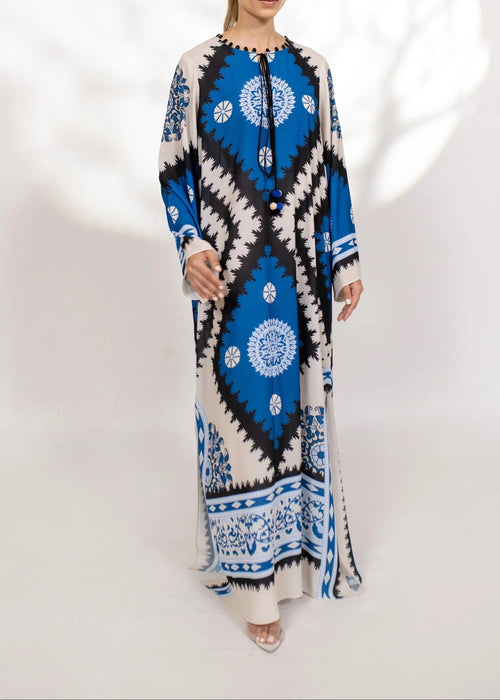 Azure Elegance Kaftan